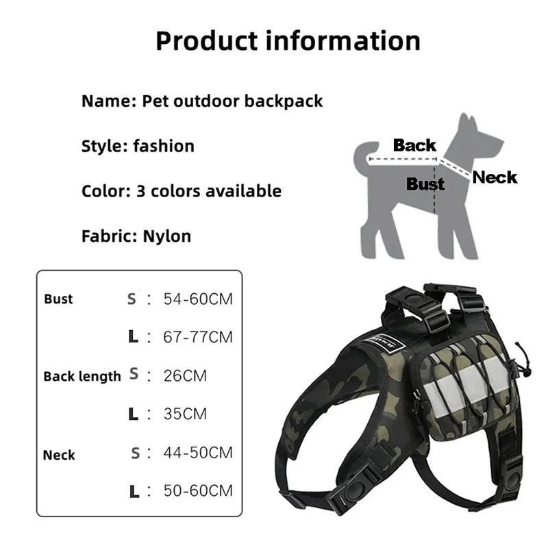 Self Carry Backpack Dog Harness